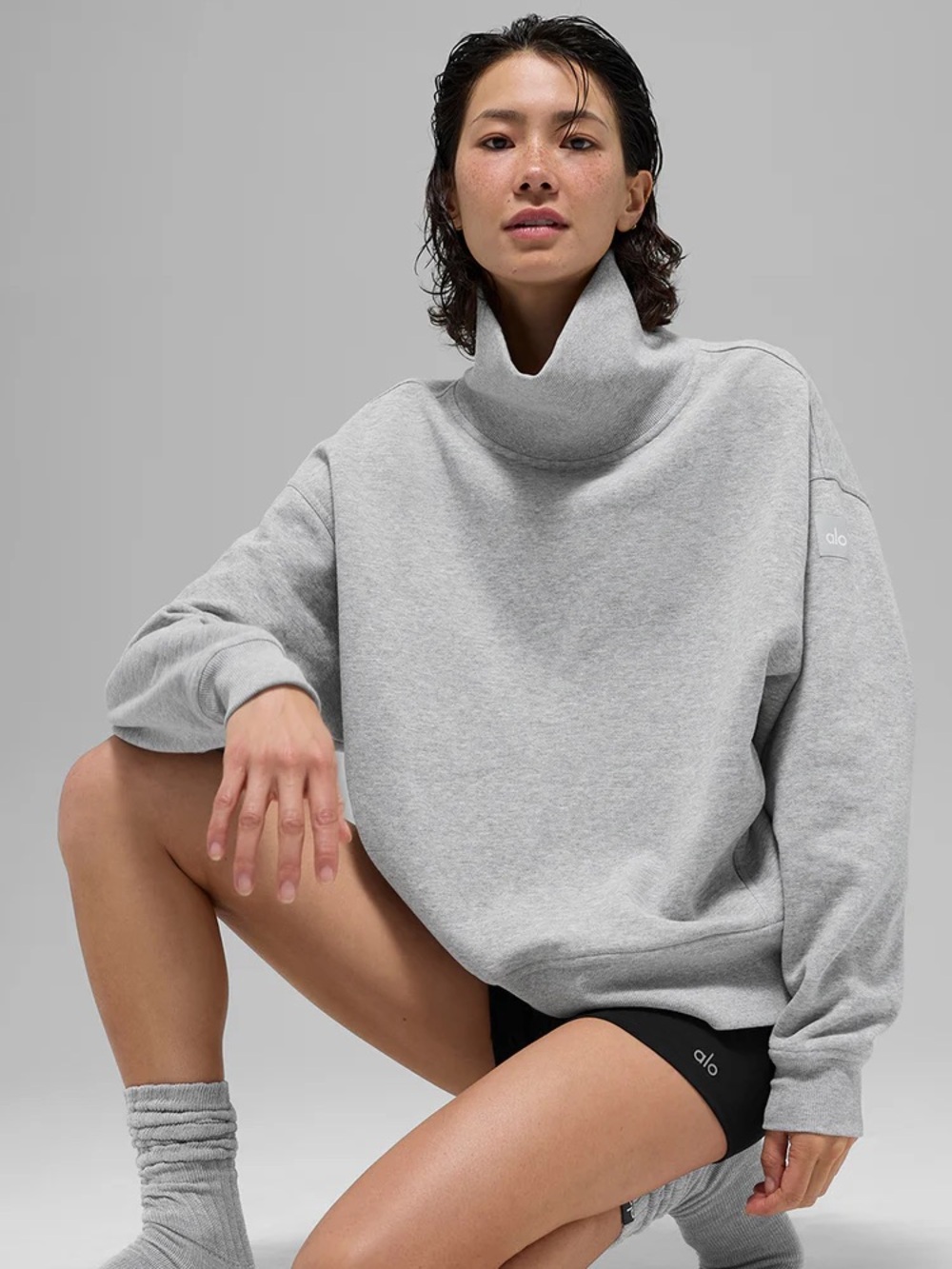 Alo Hazy Mockneck Pullover
